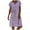 Purple, variant on Cotton Linen Dresses for Women 2025 Summer Casual A Line Flowy Dress Beach Vacation Midi Gauze Dress with Pockets Army Green XXXL