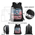 thumbnail image 6 of Uourmeti Polyester Backpack School Bookbag with 4th Of July Eagle Design - Spacious for Student Travel and Daily Use, 6 of 6