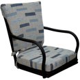 thumbnail image 4 of Outdoor or Indoor Extra Tall Bar Stool 34" Ofir - B-W Blue Beige - Black, 4 of 8