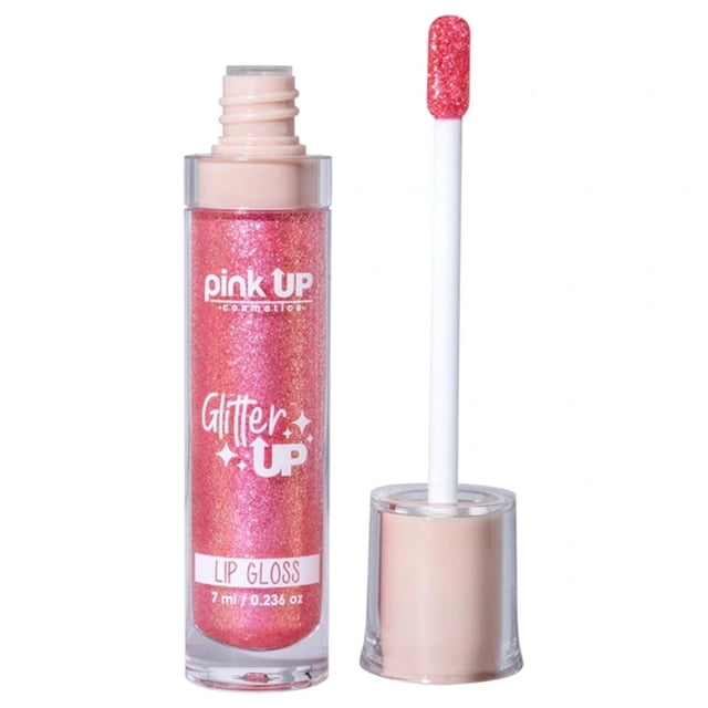 Brillo con Glitter para labios Glitter Up Pink Up salmon