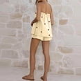thumbnail image 4 of Women Polka Dot 2 Piece Shorts Set Strapless Tube Top and Shorts Lounge Sets Summer Vacation Matching Outfits, 4 of 4