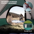 thumbnail image 7 of Green 4-Person Portable Dome Tent, 9 ft x 7 ft, Waterproof & Windproof with Rainfly, 7 of 7