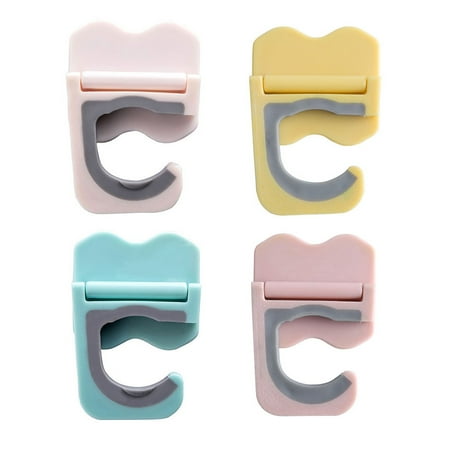 

HOMEMAXS 4Pcs Mop Hangers Bathroom Storage Racks Household Multifunctional Mop Holder Cleaning Tools Organizer Practical Broom Storage Racks for Home Shop (White Pink Blue Yellow)