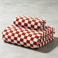 thumbnail image 5 of Checkered Towels, Ultra Soft Bath Towels, Quick Dry Towel for Bathroom , Suitable for Adults, Teens and Family Daily.29.53x13.78 Inch(Red), 5 of 5