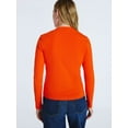 thumbnail image 3 of Free Assembly Women's V-Neck Henley with Long Sleeves, Sizes XS-XXL, 3 of 5