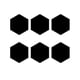 thumbnail image 3 of 30x de pared de hoja de pared hexagonales para calcomanía 46x40x23mm Gloria pegatinas de pared de acrílico espejo, 3 of 7
