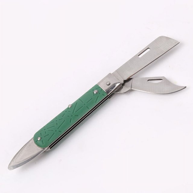 Cuchillo de injerto plegable de 2 piezas, cuchillo de injerto, cuchillo de jardín, cuchillo de poda de injerto plegable, cuchillo de injerto de doble hoja, cuchillo de jardinería de injerto, herramien