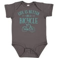 thumbnail image 3 of Inktastic Life's Better on a Bicycle Girls Baby Bodysuit, 3 of 5