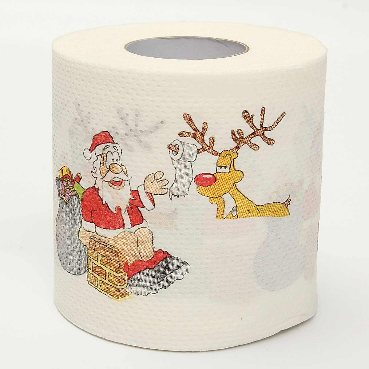 1 roll Santa Claus Merry Christmas Toilet Paper Table Living Room