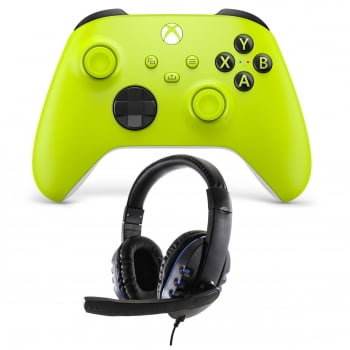 Microsoft Xbox Series X/S Controller in Volt with Headset Xbox Series
