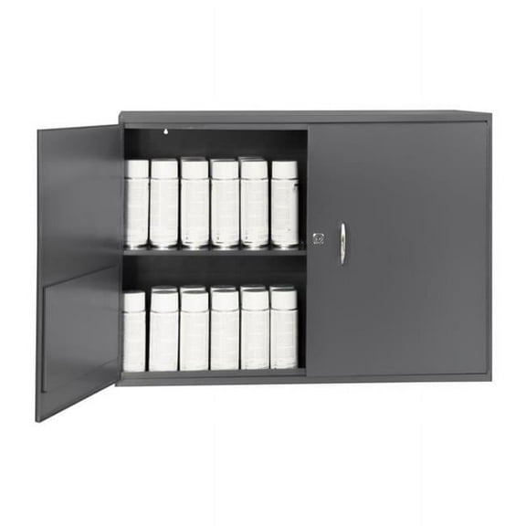 Durham 060-95-WSS No. 95 Wall Mountable with Slotted Shelf Storage Aerosol Utility Cabinet, Gray