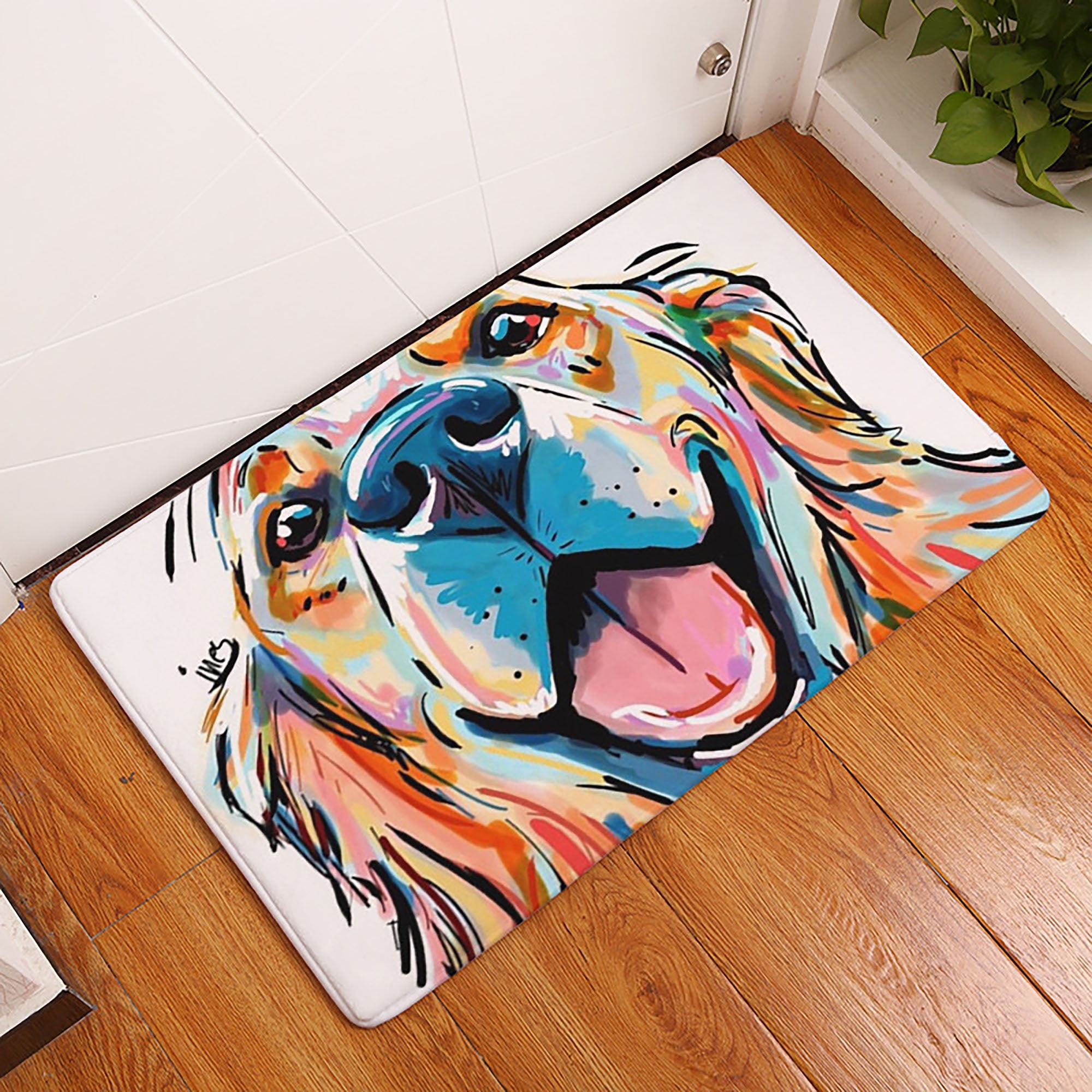 Animal Print Doormats Home Entrance Floor Rug Nonslip Carpet Door Mat