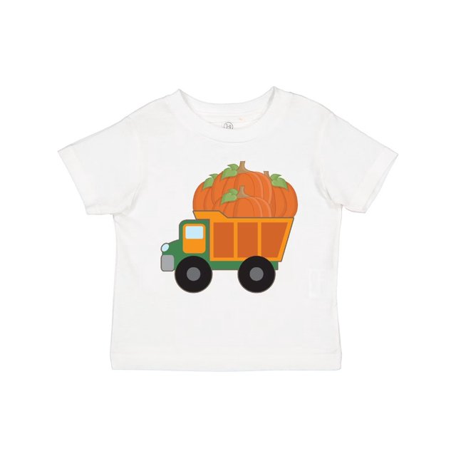 Pumpkin Truck Thanksgiving Halloween Boys or Girls Toddler T-Shirt