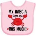 thumbnail image 3 of Inktastic My Babcia Loves Me Grandson Boys or Girls Baby Bib, 3 of 4