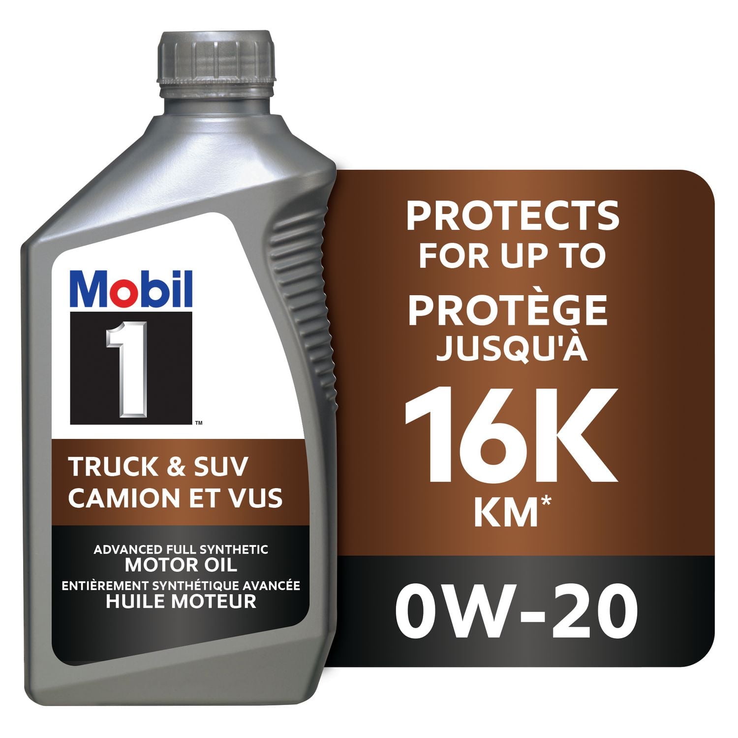Huile moteur synthétique Mobil 1🅪 Camion et VUS 0W-20 1 litre