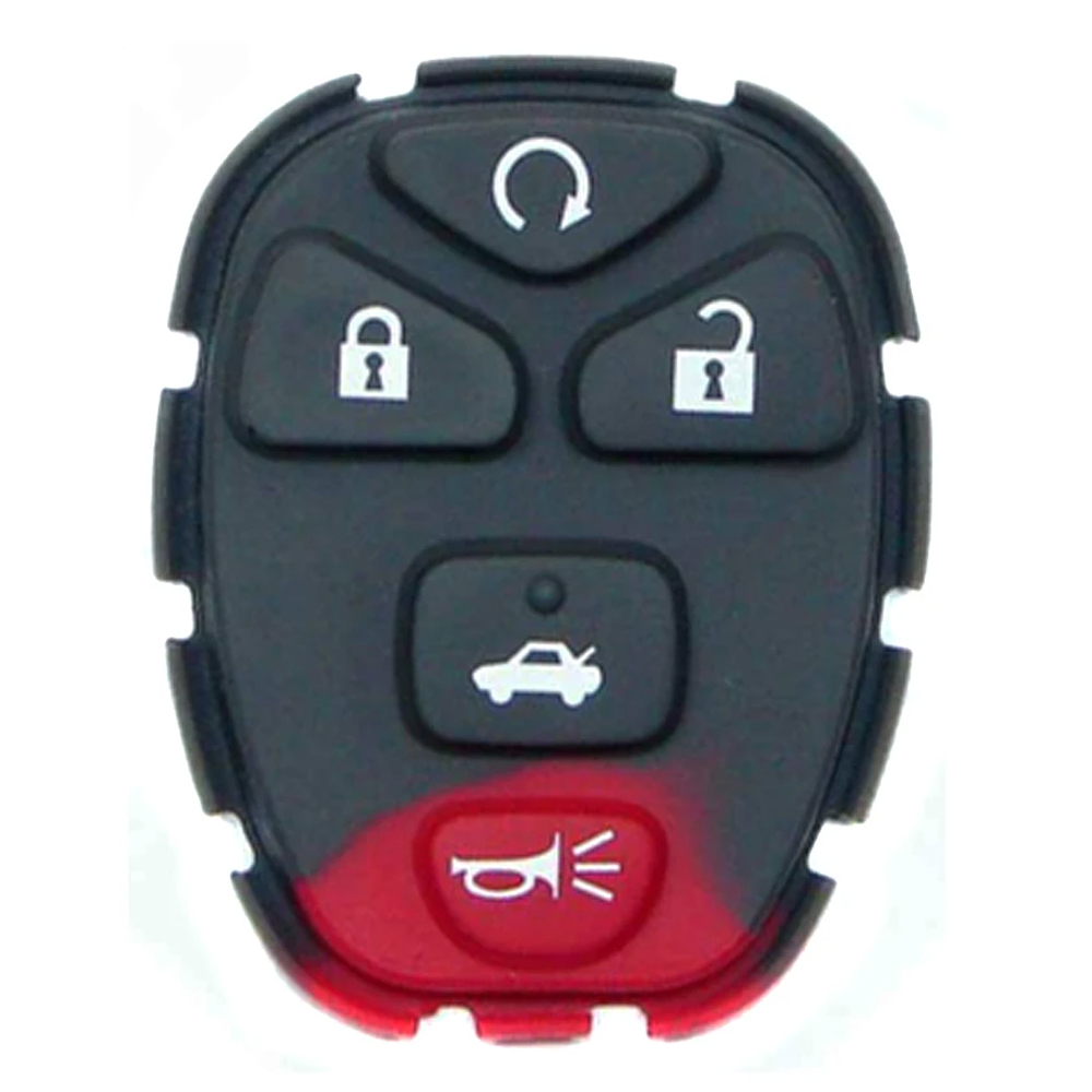 New Remote Control Key Fob Accessory Rubber Pad 5 Buttons Fit For GM