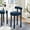 Blue, variant on Modway Toulouse Performance Velvet Bar Stool in Midnight Blue Gold