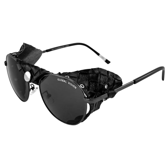 Global Vision Eyewear Aviator 5 SM Aviators 5 Sunglasses, Smoke Lens, Gunmetal Frame, Metal