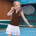 thumbnail image 2 of Tfken Soft Tops For Girls Comfy Daily Wear Holiday Sleeveless Tank Tops Casual Comfortable Lightweight Children Trendy Clothes Size 7-8 Years, 2 of 6