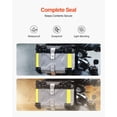 thumbnail image 4 of Universal Aluminum Alloy Motorcycle Top Case 45L Waterproof Detachable Leather Lined Tail Box with Lock Back Cushion Fits 99 Percent of Motorcycle Frames, 4 of 7