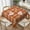 Checkered Fall, variant on Fall Tablecloth 60x60 Inch Square Thanksgiving Maple Leaves Table Cloth Decorative Autumn Botanical Leaves Square Table Cover for Home Kitchen Dining Parties Picnic Indoor Outdoor Use