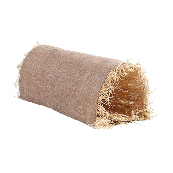 ZPAQI Small Animal Grass Straw Bunny Tunnel Toy Breathable Hideaway Toys for Hamsters
