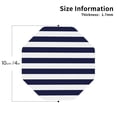 thumbnail image 3 of Balery 6 Pcs Navy Blue And White Stripesleather Coasters Set, Drink Table Cup Coasters For Living Room Kitchen Coffee Decor, 3 of 9