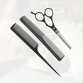 thumbnail image 5 of Unique Bargains 1 Set Adjustable Tooth Style Hair Cutting Scissors for Hair Styling Silver Tone Black, 5 of 7