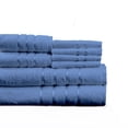thumbnail image 2 of 8-Piece 100% Cotton Plush Bath Towel Set by Somerset Home  (BLue), 2 of 2