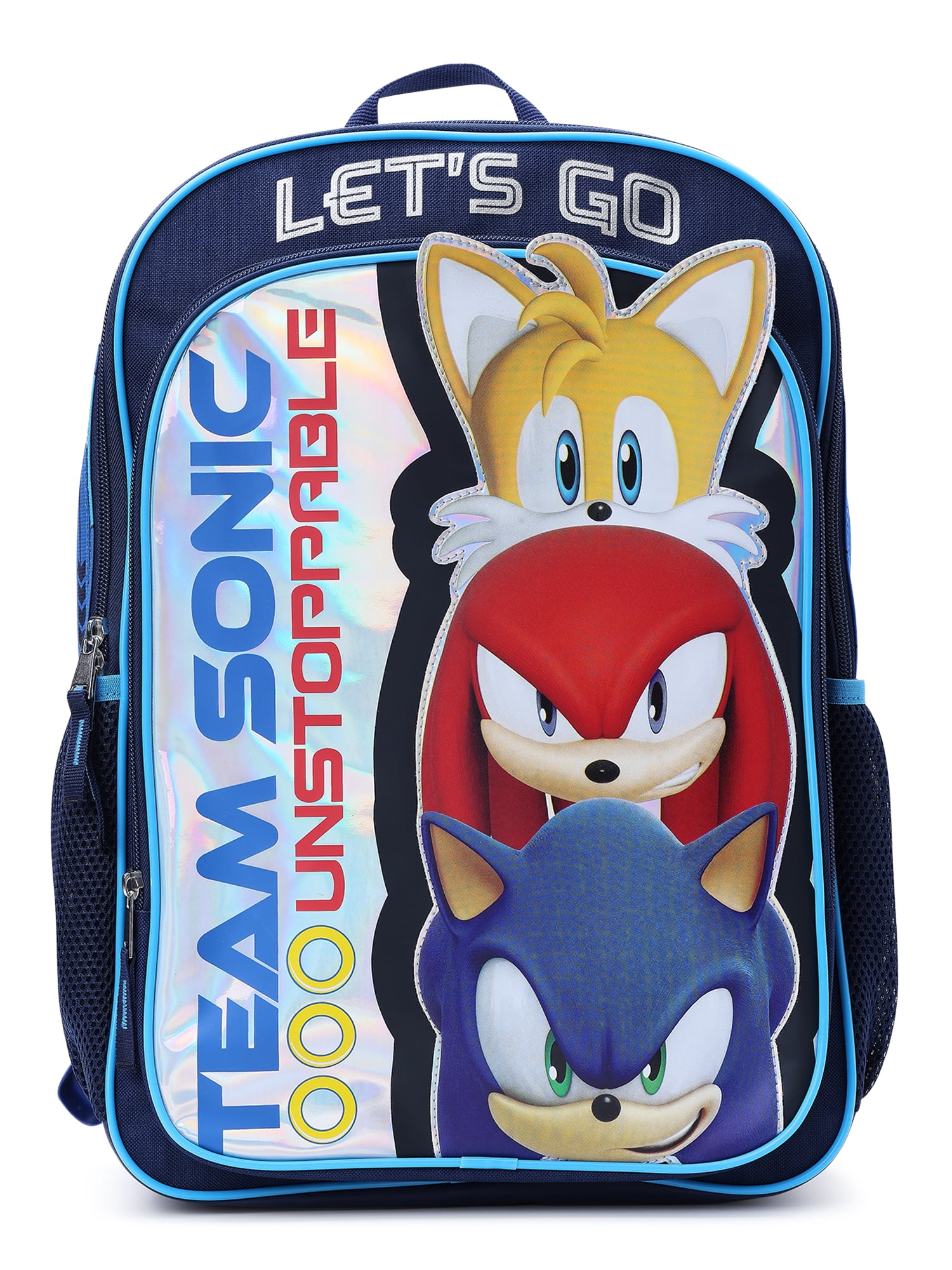 Sonic The Hedgehog Kids Team Unstoppable 17" Laptop Backpack, Blue