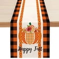 thumbnail image 3 of Thanksgiving plaid Maple Leaf table flag Sunsunflower Pumpkin Dwarf Table Runner Thanksgiving Fall Harvest table flag, 3 of 4
