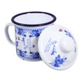 thumbnail image 2 of Taza de té, taza de agua para el hogar, taza para beber, taza de té esmaltada, taza de café con tapa, 2 of 7