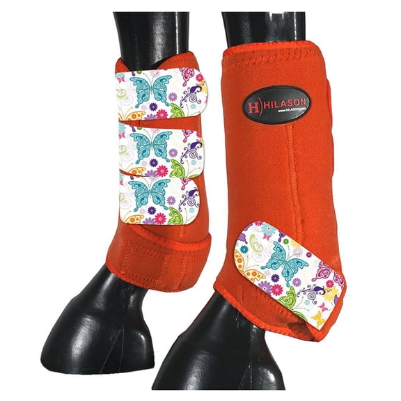 HILASON L M S Horse Front Leg Sport Boots| Printed Sport Boots| Horse Boots
