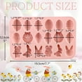 thumbnail image 4 of 1 Stycke Påsk Silikon Chokladformar med 18 Håligheter - Ägg, Kanin, Kaninhuvud, Korgformer - Form för DIY Choklad, Godis, Gelé, 4 of 4