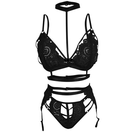 

Ladies Cute Girl Erotic Lingerie Sexy Erotic Lingerie Lace Split Underwear Three-piece Set ligerie sexy women s lingerie ropa interior femenina sexy