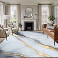 thumbnail image 3 of Gray Marble Area Rug 5x8 FT, Non Slip Bedroom Throw Carpet, Modern Ink Painting Art Abstract Washable Soft Floor Carpet Non-Shedding Rug for Living Room Nursery Dorm Office, 3 of 9