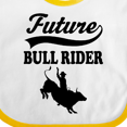 thumbnail image 4 of Inktastic Future Bull Rider Rodeo Riding Boys Baby Bib, 4 of 4
