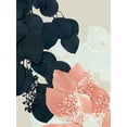 thumbnail image 2 of Goldberger, Jennifer 15x18 Gold Ornate Wood Framed with Double Matting Museum Art Print Titled - Indigo and Blush Leaves III, 2 of 4