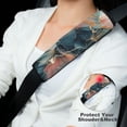 thumbnail image 4 of WYYP Flowers Car Seat Belt Pad Cover Protect You Neck and Shoulder from The Seat Belt Rubbing Ideal for Car Interior Accessories 2Pcs, 4 of 6