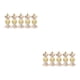 thumbnail image 1 of Injueey Paquete de 5 adornos colgantes de plástico para decoración de dulces de Navidad Dorado champagne 2Conjunto, 1 of 6