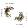thumbnail image 3 of 2DXuixsh Wedding Welcome Plate Water Plate Flower Signage Diy Wedding Bouquets Arrangements Party Home Decorations Welcome Flower Lintel Flower Flower Decoration Red, 3 of 6