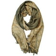 thumbnail image 2 of Silver Fever Pashmina - Jacquard Paisley Shawl - Stylish Scarf - Double Sided Wrap, 2 of 10