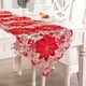 thumbnail image 3 of Camino de mesa bordado Navidad mesa de comedor centro de mesa decoración Navidad hogar cocina fiesta decoración, rojo y dorado Inevent HA008858-02, 3 of 6