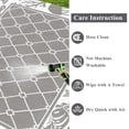 thumbnail image 4 of Alfombra Vaukki reversible gris para patio exterior 180x270 cm, 4 of 9