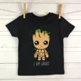 thumbnail image 3 of Camiseta de algodón para niños, ropa para niños, camiseta de la película I Am Groot Bady Anime Groot, linda camiseta gráfica para niños y niñas, camiseta de manga corta para bebés, 3 of 5