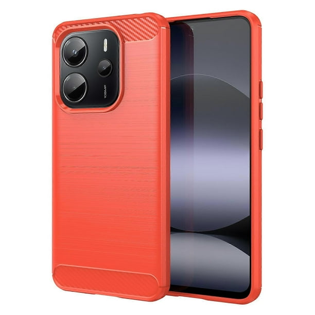 For Xiaomi Redmi Note 14 4G (164.84x78.15x8.16mm) Case Protective Phone Cover Carbon Fiber Texture B