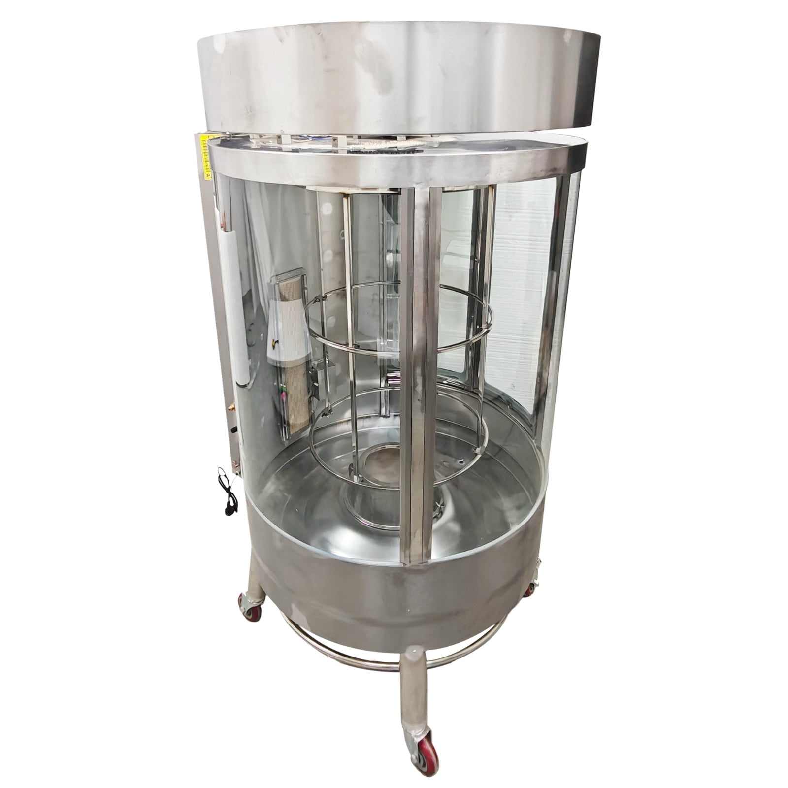 LPG and Charcoal Dual-Purpose Duck Roaster Chicken Grill Chicken Roasting Machine 220V