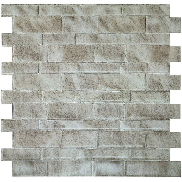 Crystiles 12 X12 Vinyl Peel And Stick Backsplash Tile Matte Finish Weathered Slate Pro Series Thicker Version 4 Sheet Pack Walmart Com Walmart Com