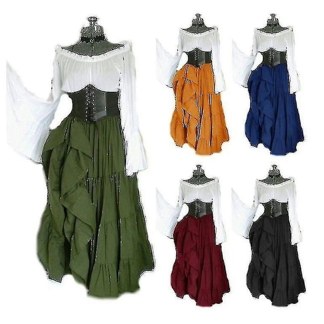 Mascarada victoriana gótica reina vestido de noche renacimiento medieval princesa elfo fiesta de Lolita mujeres danza Retro Cosplay