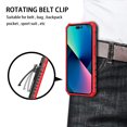 thumbnail image 5 of Allytechgroup for Samsung Galaxy S24+ Case with Belt Clip Holster, Slim Phone Not Hot/Fast Heat Dissipation Case with Kickstand Military Grade Drop Protection for Samsung Galaxy S24+, Red, 5 of 11